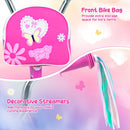 Girls Bike 12-18 Inch with Training Wheels and Front Bag
