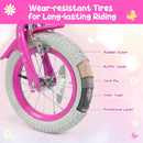 Girls Bike 12-18 Inch with Training Wheels and Front Bag by DirectDeals