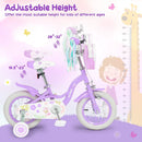Girls Bike 18 Inch with Training Wheels and Front Bag by LJGDeals