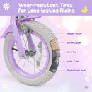 Girls Bike 18 Inch with Training Wheels and Front Bag by LJGDeals