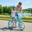 Girls Bike 12-18 Inch with Training Wheels and Front Bag by LJGDeals