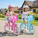 Girls Bike 12-18 Inch with Training Wheels and Front Bag