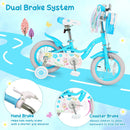 Girls Bike 12-18 Inch with Training Wheels and Front Bag by DirectDeals