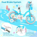 Girls Bike 12-18 Inch with Training Wheels and Front Bag by LJGDeals