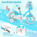 Girls Bike 12-18 Inch with Training Wheels and Front Bag