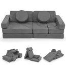 14 PCS Modular Kids Play Couch for Playroom and Bedroom by LJGDeals