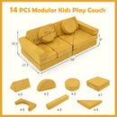 14 PCS Modular Kids Play Couch for Playroom and Bedroom by LJGDeals