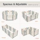 Foldable Baby Playpen 14 Panel Activity Center Safety Play Yard