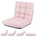 14-Position Adjustable Folding Floor Chair - Light Pink by LJGDeals