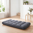 14-Position Adjustable Floor Chair with Back Support - Gray