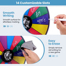 14 Slots Spin Wheel with Blackboard Marker by LJGDeals