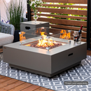 Ashton Fire Pit Tempered Clear Glass Wind Screen