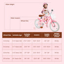 14 Inch Kids Bike with Training Wheels and Basket for Boys Girls 3-5 Years Old-14 inches