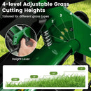 14 Inch Push Lawn Mower with 5 Steel Blades and Grass Catcher Bag by LJGDeals