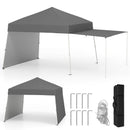 14 x 9.2 Feet Pop up Canopy Tent with 2 Convertible Sidewalls to Awning and Stakes