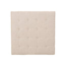 Upholstered Tufted Fabric Storage Ottoman, Wheat by HouseOfZazla