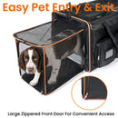 2 in 1 Large Cat Carrier for 2 Cats with Rolling Wheels and Expandable Design by HouseOfZazla