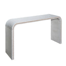 Washed White Console Table, 59in Entryway Table