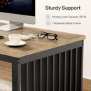 Double Computer Desk For 2 Person, Extra Long Workstation by HouseOfZazla