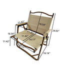 Comfy Foldable And Portable Chair With Armrests, Indoor And Outdoor (Set of 4) - Brown by HouseOfZazla