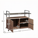 Rattan Storage Cart, Portable Outdoor Serving Cart, Garden Storage Organizer by HouseOfZazla