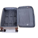 4-Piece Set (16/20/24/28), Softshell Suitcase Spinner Wheels Terylene Luggage Sets Carry On Suitcase Luggage Lightweight Durable Suitcase Khaki