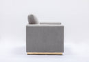 Valin - Linen Sofa For Living Room - Gray by HouseOfZazla