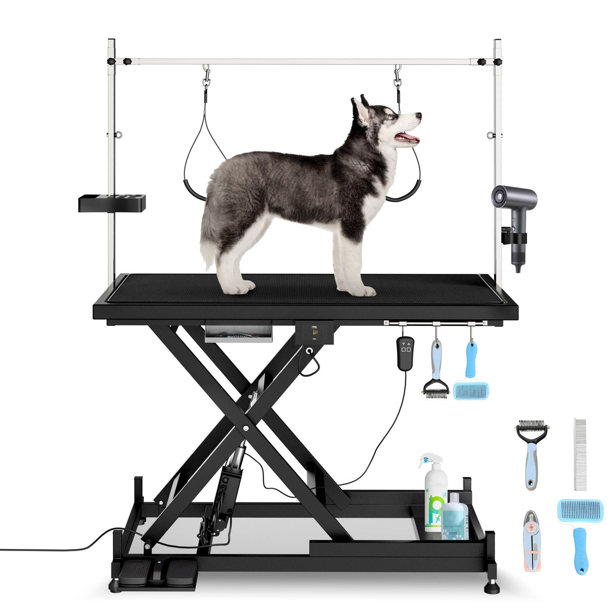 Super Deluxe Electric Pet Grooming Table, Height Adjustable, photo 3 of 19