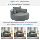 360° Swivel Accent Barrel Chair With 3 Removable Pillows For Living Room by HouseOfZazla