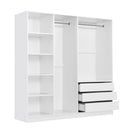 Doorless Storage Wardrobe For Dedroom With Shelves And 3 Drawers by HouseOfZazla