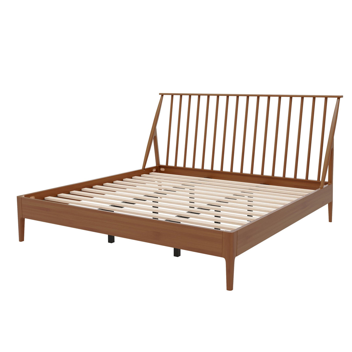 Bohemian Platform Bed With Tall Headboard, photo 2 of 28