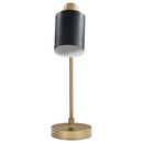 Dharma - Adjustable Table Lamp With Shade - Antique Brass