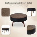 Round Coffee Table With Storage Function For Living Rooms by HouseOfZazla