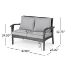 The Contoured All-Weather Wicker Loveseat by Christopher Knight Home