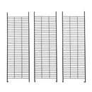 3-Tier Wire Cat Cage, Large Kennels Playpen with 3 Platforms, 3 Ramp Ladders and 4 Doors, Black