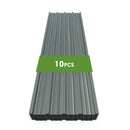 10 Pcs Metal Roofing Panels - Corrugated Galvanized Steel