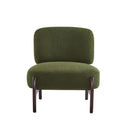 Modern Boucle Lounge Chair With Solid Wood Frame by HouseOfZazla