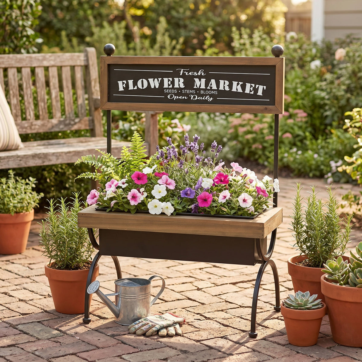 19x11x24" Rustic Planter, photo 7 of 7
