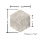 Hexagon Natural Marble Polished Tile For Wall And Floor (Set of 12) by HouseOfZazla