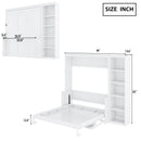 Sturdy Murphy Bed With Desk And Bookshelf