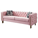 Chesterfield - Modern Tufted Living Room Sofa, 84.25''W Couch by Unique Piece Furniture