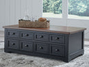 Wildenauer - Lift Top Cocktail Table - Brown / Black