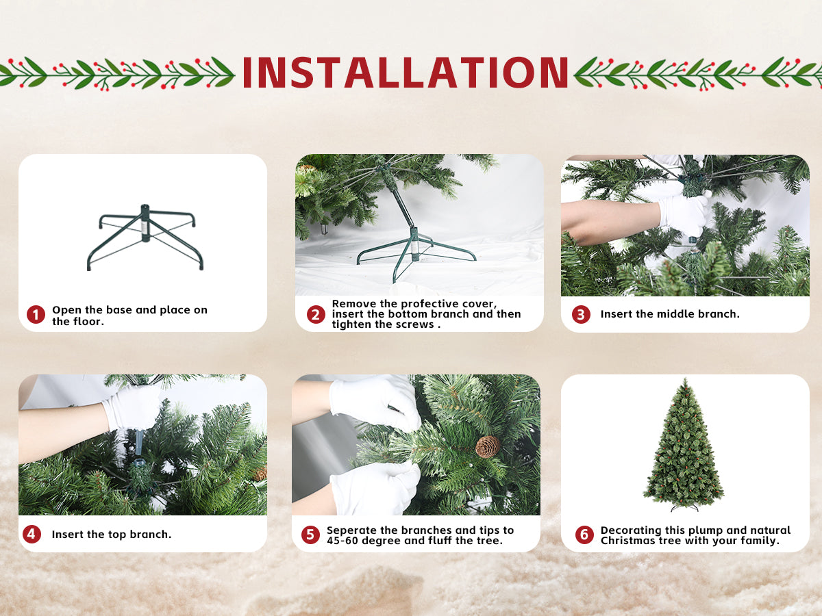 5FT Pre-Lit Artificial Christmas Tree, photo 7 of 10