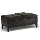 Oregon - Contemporary Storage Ottoman Bench With Tray by Unique Piece Furniture
