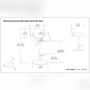 Marana - Handcrafted Bentwood Adjustable Swivel Bar Stool by Unique Piece Furniture