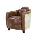 Brancaster - Grain Leather Chair - Brown by HouseOfZazla