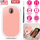 Rechargeable Hand Warmer Electric Hand Heater Portable Reusable Pocket Warmer Power Bank with Digital Display 2 Levels Double-sided Heating