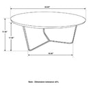 Accent Table With Slim Tripod Base - Brown
