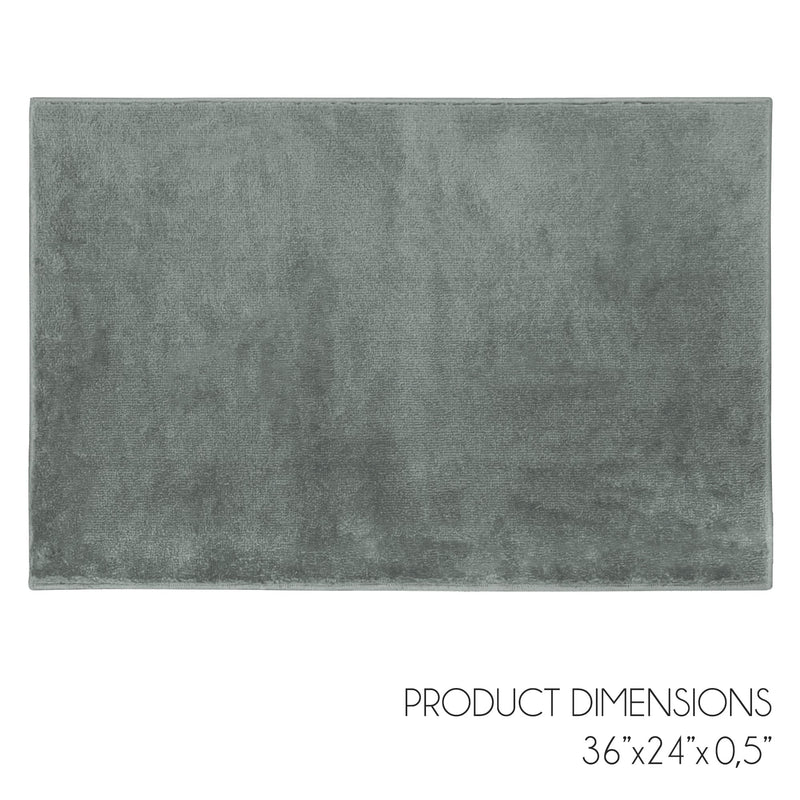 Sussex Home, Landing Rug, Slip Resistant Indoor Carpets Includes Adhesive Tape  2' x 3'-Solid Collection |Teal