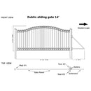 14x6 ft Steel Sliding Driveway Gate